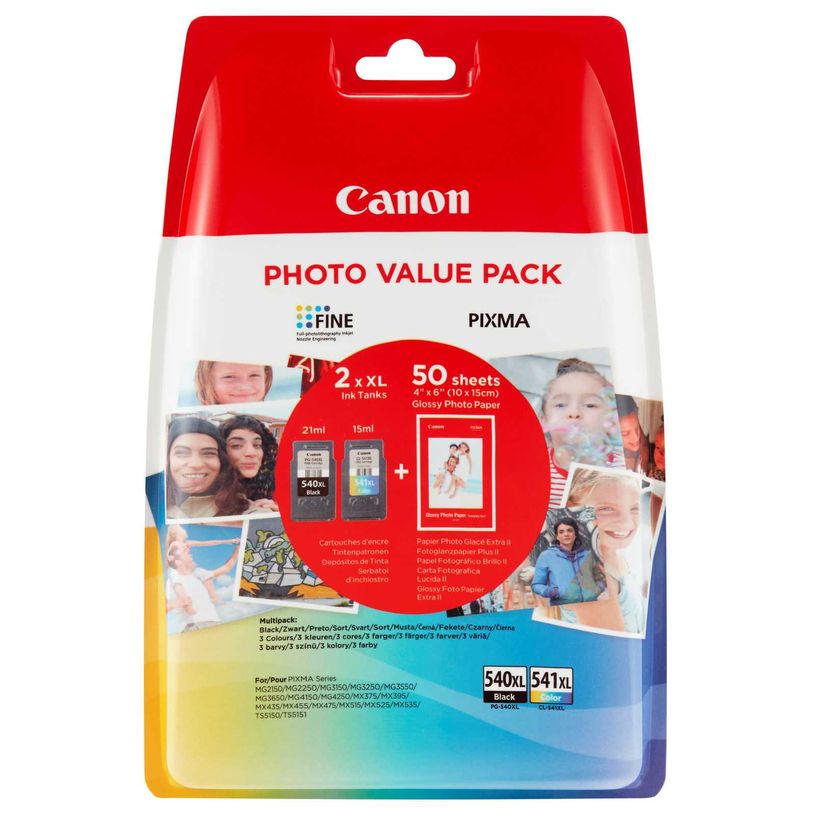 8714574630786-Canon PG-540XL/CL-541XL - pack de 2 - noir, cyan, magenta, jaune - cartouche d'encre origin-P_79438471_1-0