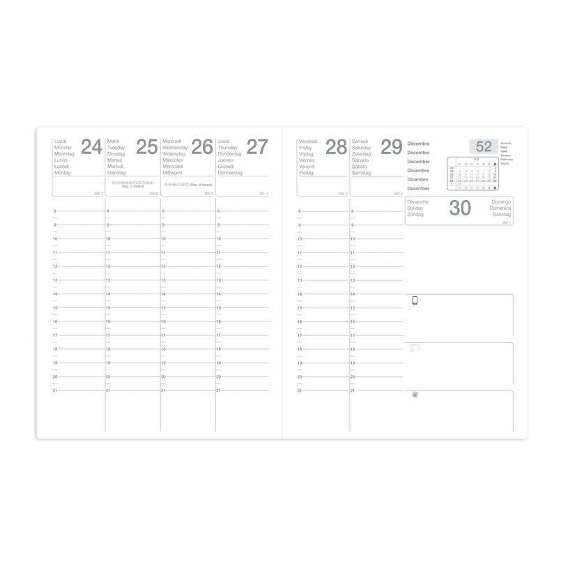 3371010474646-Agenda Mercure - 1 semaine sur 2 pages - 21 x 27 cm - disponible dans différentes couleurs-P_79438494_2-1