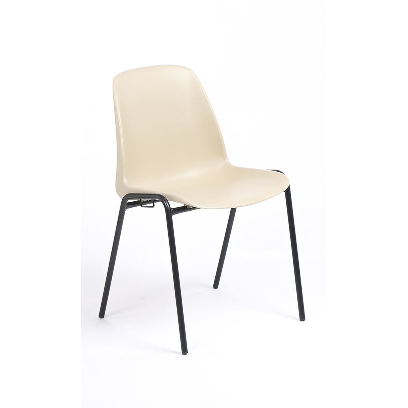 3701338804076-Chaise CHARLOTTE - pieds noirs avec accroches - beige-P_79438524_1-0