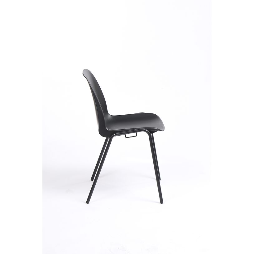 3760185023672-Chaise CHARLOTTE - pieds noirs avec accroches - noir-P_79438528_3-2