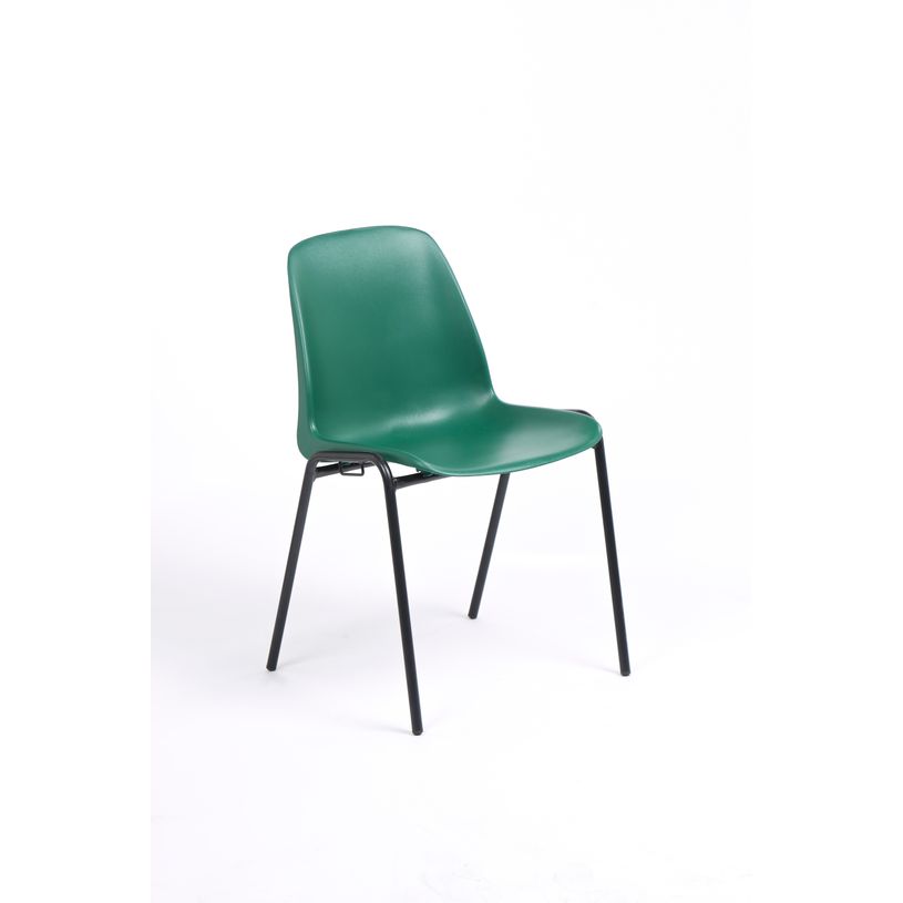 3701338800160-Chaise CHARLOTTE - pieds noirs avec accroches - vert-P_79438530_1-0