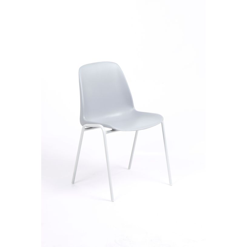 3701338800535-Chaise CHARLOTTE - pieds blancs sans accroche - coque M1 (non feu) - gris clair-P_79438556_1-0