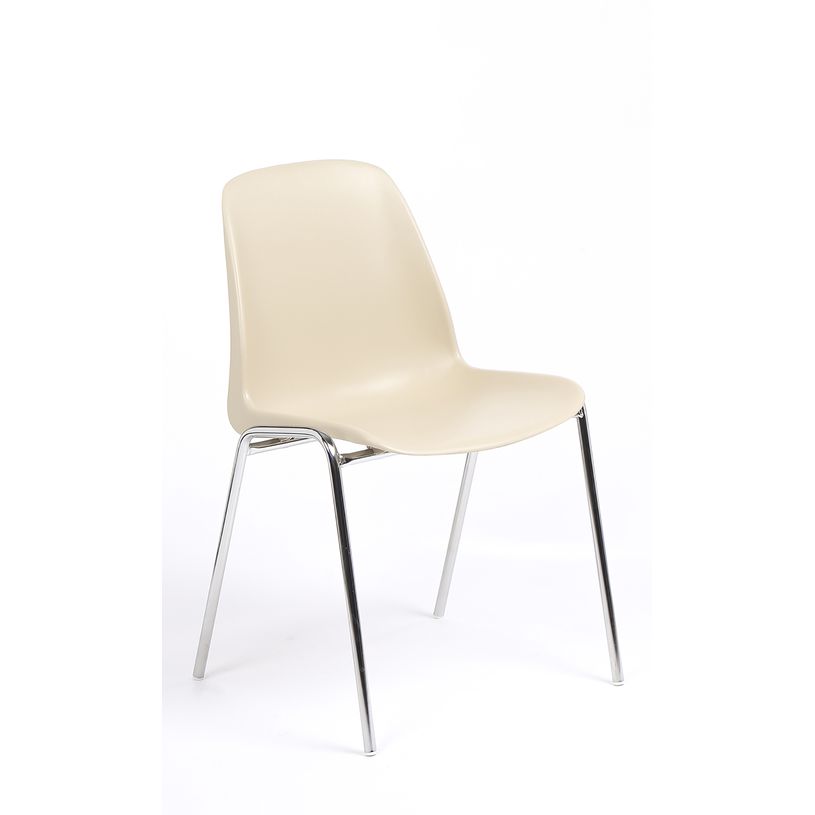 3701338800559-Chaise CHARLOTTE - pieds chromés sans accroche - coque M1 (non feu) - beige-P_79438558_1-0