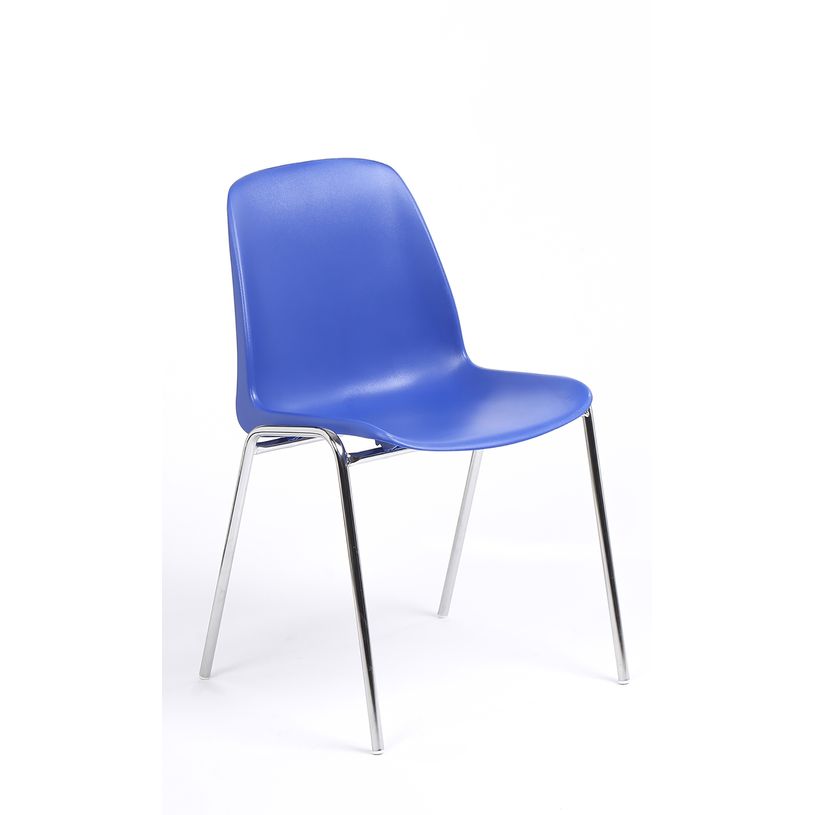 3701338800566-Chaise CHARLOTTE - pieds chromés sans accroche - coque M1 (non feu) - bleu-P_79438559_1-0