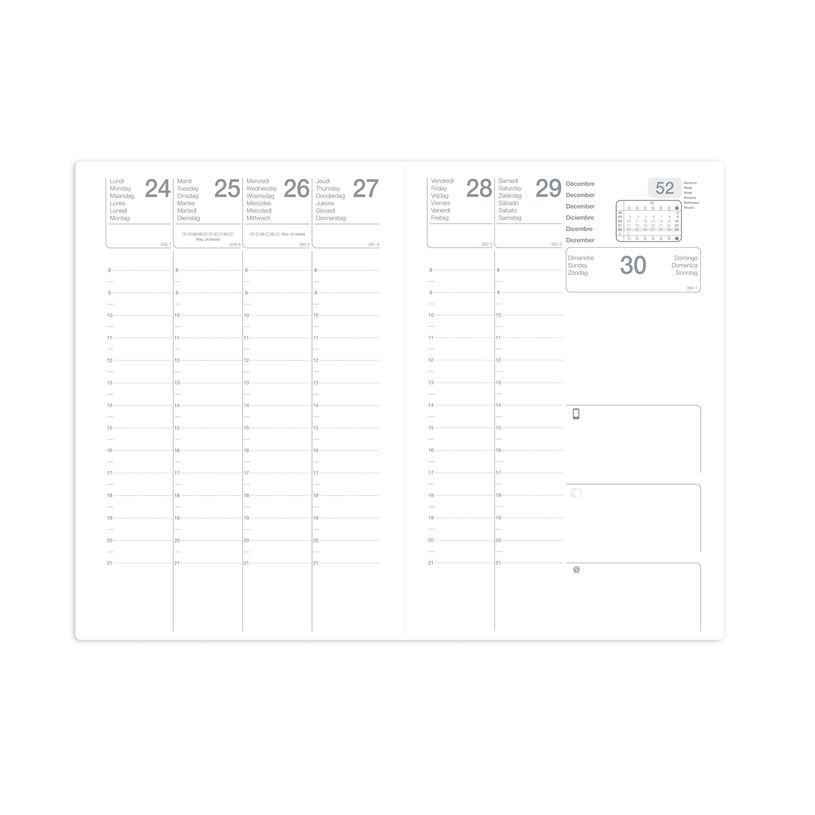 3371010439041-Agenda Orphée - 1 semaine sur 2 pages - 16 x 16 cm - disponible dans différentes couleurs-P_79438588_2-1