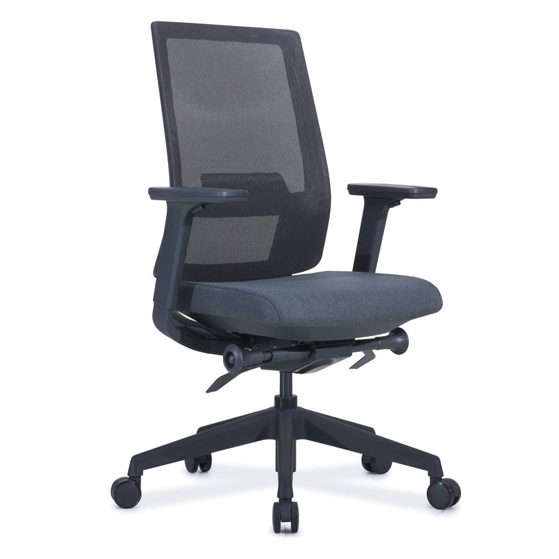 3700339883547-Fauteuil de bureau BRIAN - accoudoirs réglables - appui-tête en option - dossier en rési-P_79438598_2-1