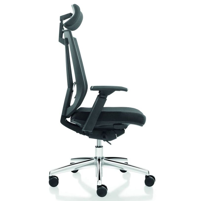 3700339883585-Fauteuil de bureau SHADE - accoudoirs réglables - appuie-tête réglable - noir-P_79438602_3-2