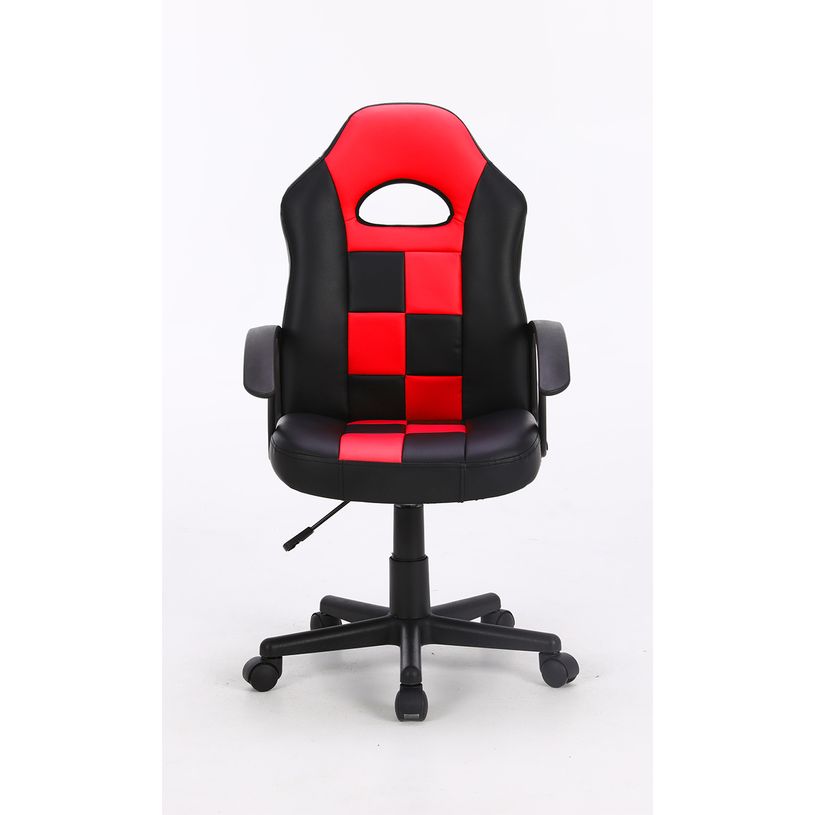 3701338800641-Fauteuil gamer FORMULE 1 - accoudoirs fixes - noir et rouge-P_79438603_3-2