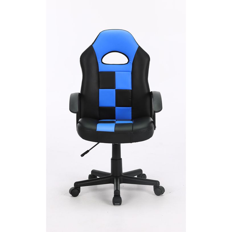 3701338800665-Fauteuil gamer FORMULE 1 - accoudoirs fixes - noir et bleu-P_79438605_3-2