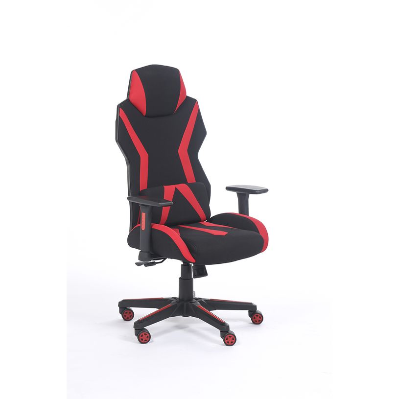 3701338800726-Fauteuil gamer POPER-T - accoudoirs réglables - noir et rouge-P_79438611_2-1