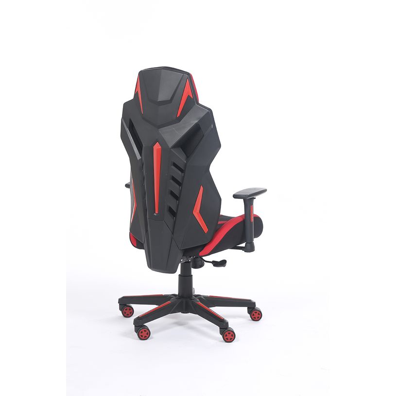 3701338800726-Fauteuil gamer POPER-T - accoudoirs réglables - noir et rouge-P_79438611_5-4