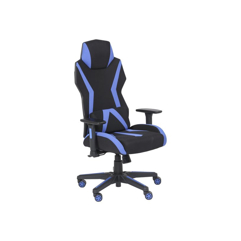 3701338800733-Fauteuil gamer POPER-T - accoudoirs réglables - noir et bleu-P_79438612_2-1