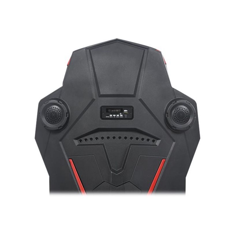 3701338800740-Fauteuil gamer ONLINE - accoudoirs réglables - enceintes intégrées - noir et rouge-P_79438613_15-14