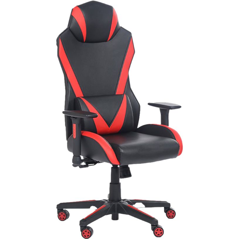 3701338800740-Fauteuil gamer ONLINE - accoudoirs réglables - enceintes intégrées - noir et rouge-P_79438613_2-1