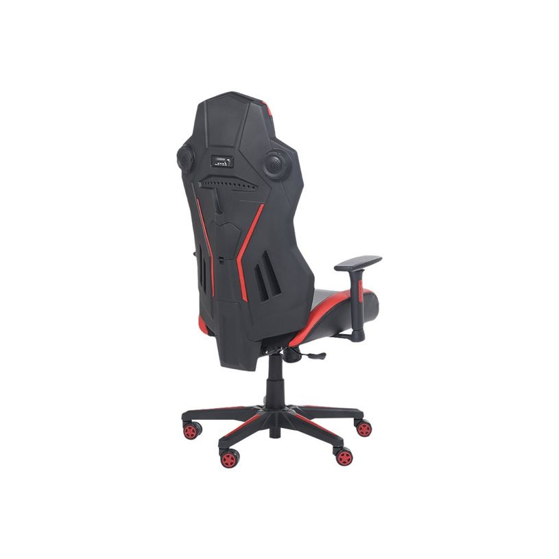 3701338800740-Fauteuil gamer ONLINE - accoudoirs réglables - enceintes intégrées - noir et rouge-P_79438613_3-2