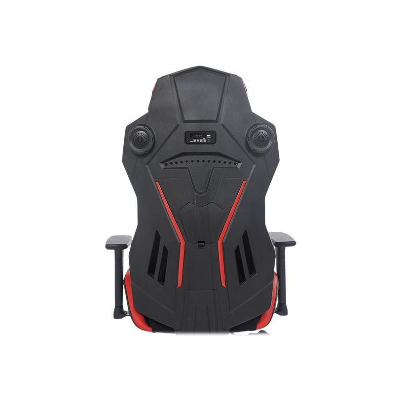 3701338800740-Fauteuil gamer ONLINE - accoudoirs réglables - enceintes intégrées - noir et rouge-P_79438613_6-5