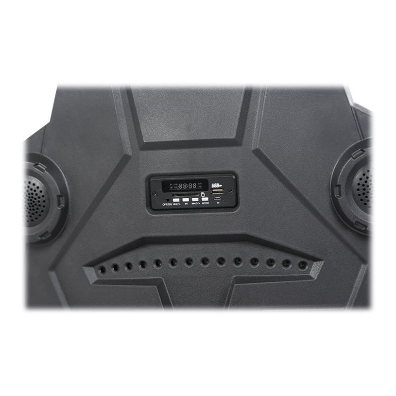 3701338800740-Fauteuil gamer ONLINE - accoudoirs réglables - enceintes intégrées - noir et rouge-P_79438613_8-7