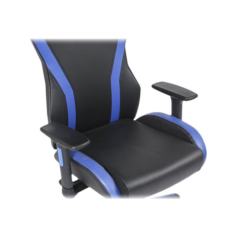 3701338800757-Fauteuil gamer ONLINE - accoudoirs réglables - enceintes intégrées - noir et bleu-P_79438614_14-13