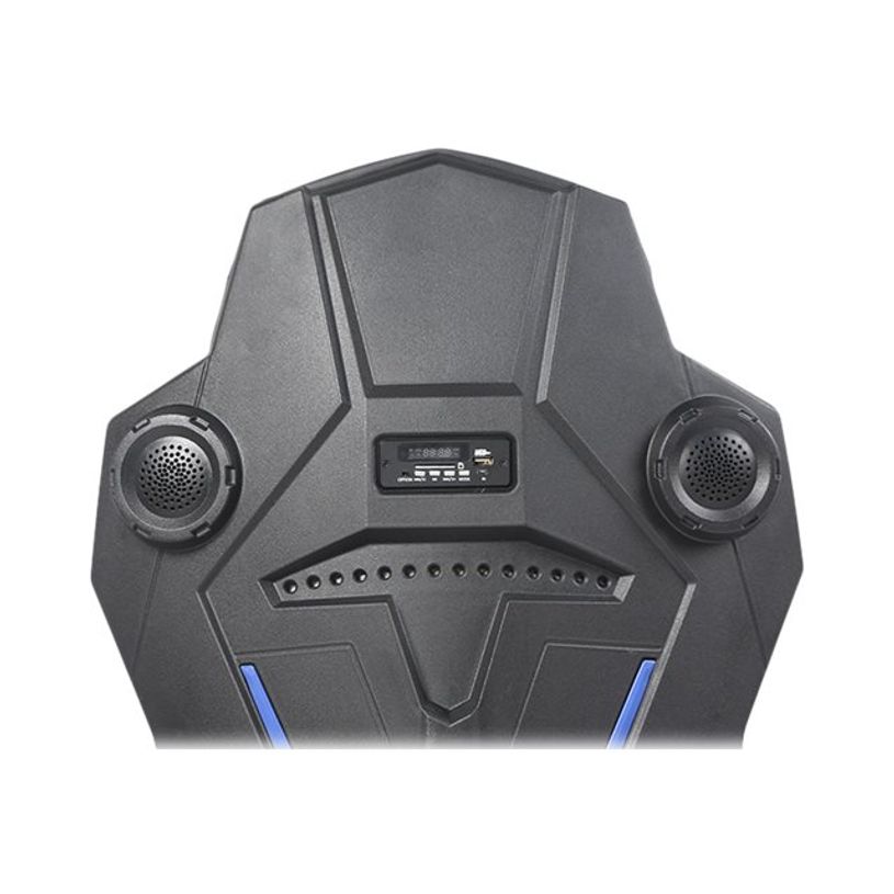 3701338800757-Fauteuil gamer ONLINE - accoudoirs réglables - enceintes intégrées - noir et bleu-P_79438614_15-14