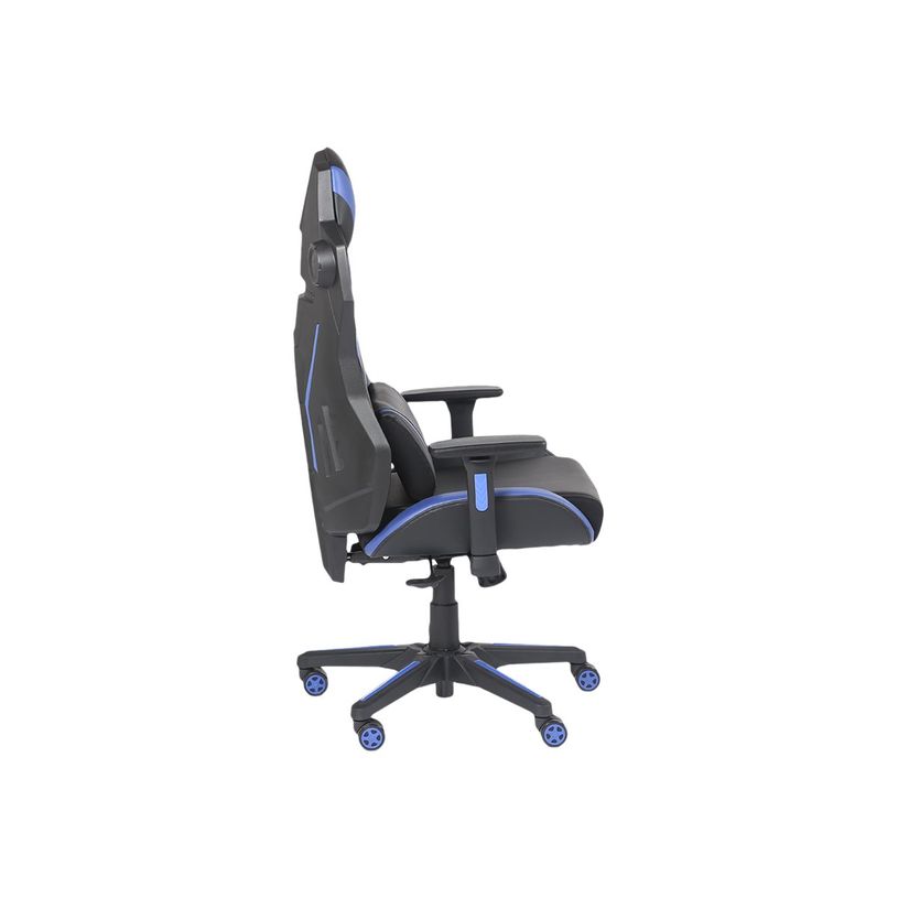 3701338800757-Fauteuil gamer ONLINE - accoudoirs réglables - enceintes intégrées - noir et bleu-P_79438614_6-5
