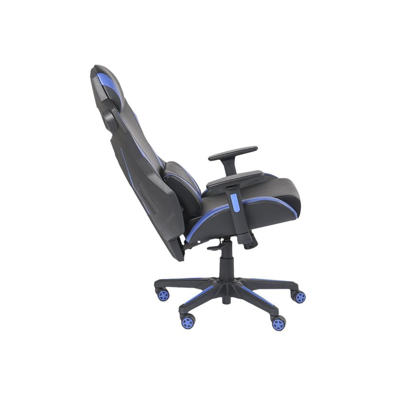 3701338800757-Fauteuil gamer ONLINE - accoudoirs réglables - enceintes intégrées - noir et bleu-P_79438614_7-6