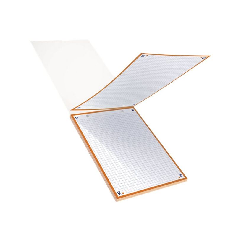 3020120120836-Oxford - Pack de 30 Fiches Bristol Scribzee - A5 - petits carreaux - perforées - orange-P_79438654_3-1