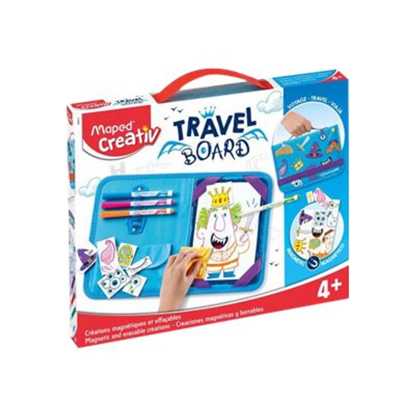 3154149693115-Maped Creativ Travel Board - Kit ardoise voyage princesse et chevalier - jeux magnétiques -P_79438702_2-3
