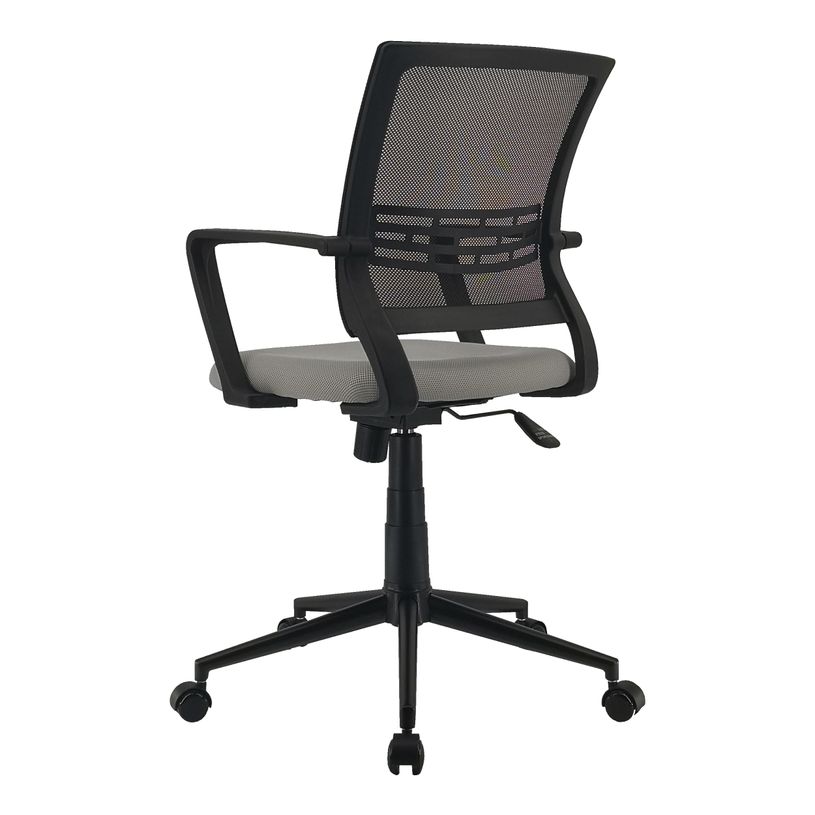 3397702203172-Fauteuil de bureau ICEBERG - accoudoirs fixes - patins et roulettes fournis - noir et gris-P_79438714_4-3