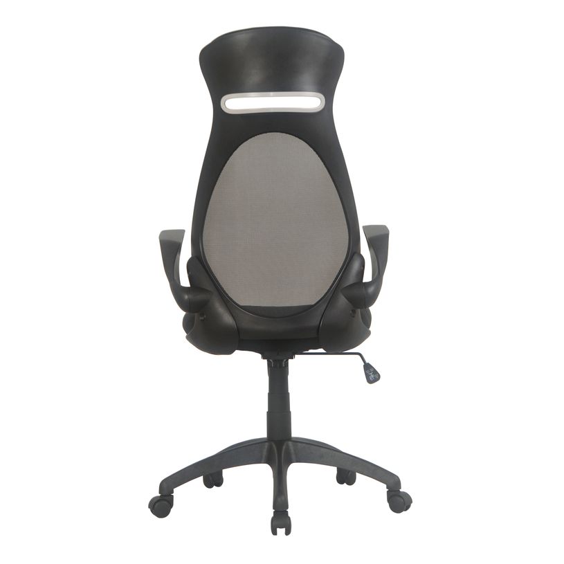 3397703298948-Fauteuil de bureau THEMIS - accoudoirs rabattables - appui-tête intégré - noir-P_79438715_4-3