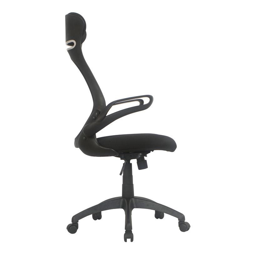 3397703298948-Fauteuil de bureau THEMIS - accoudoirs rabattables - appui-tête intégré - noir-P_79438715_5-4