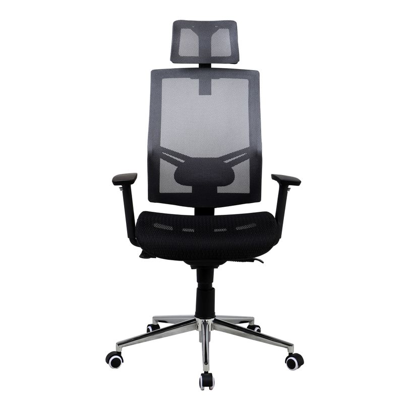 3397703517698-Fauteuil de bureau MANILLE - accoudoirs réglables - appui-tête réglable - noir-P_79438716_3-2