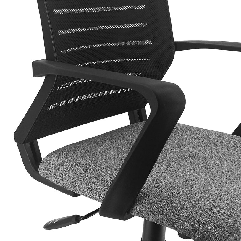3397704690161-Fauteuil de bureau MOLITOR - accoudoirs fixes - appui-tête réglable - noir et gris-P_79438717_5-4