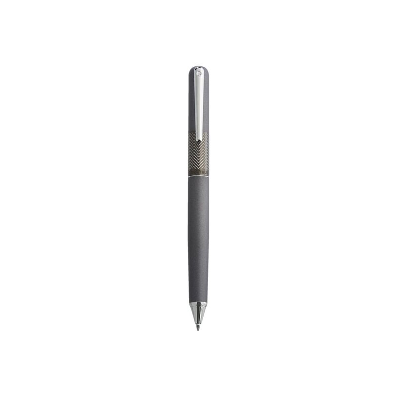 3108722410064-Oberthur Fusion - Stylo à bille gris / chromé-P_79438734_1-0