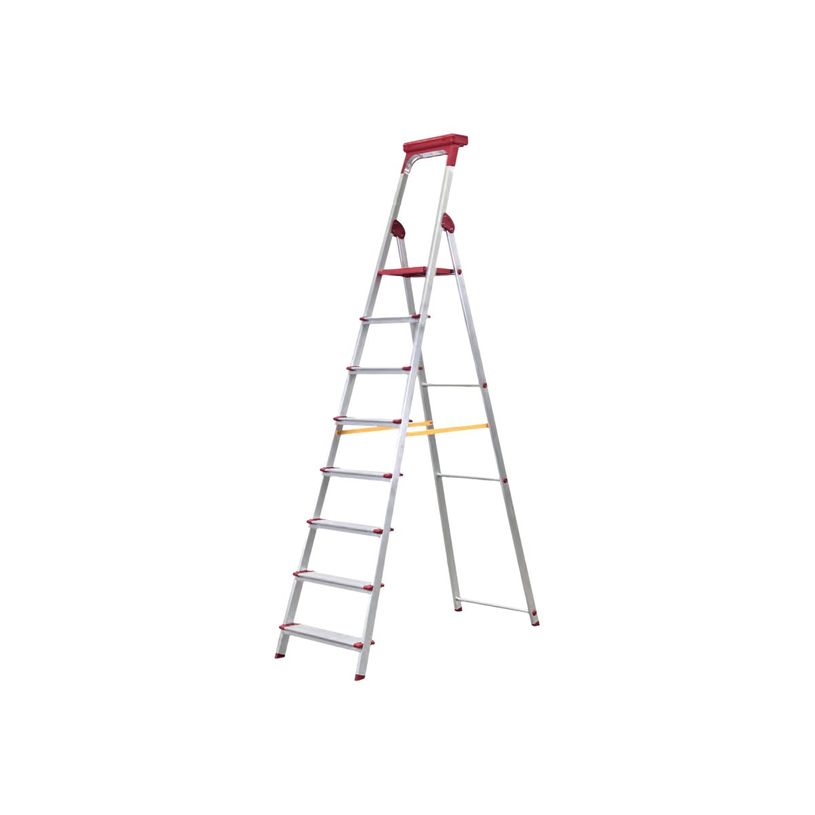 3701254709899-Escabeau - 8 marches - porte-outils fermant-P_79438821_1-0