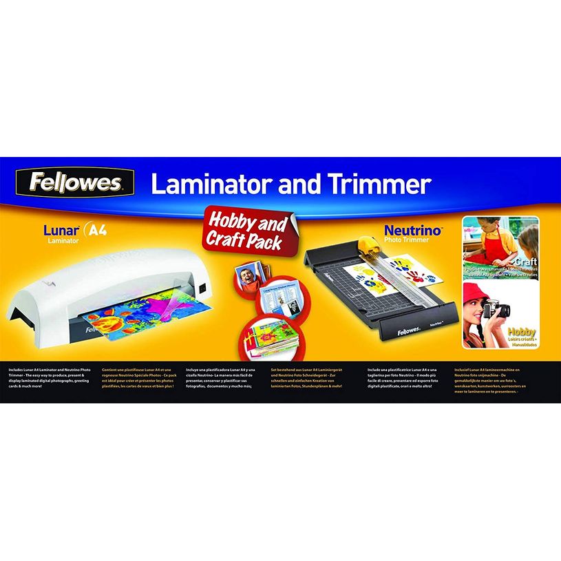 Fellowes Plastifieuse Saturn, format A4, blanc/gris