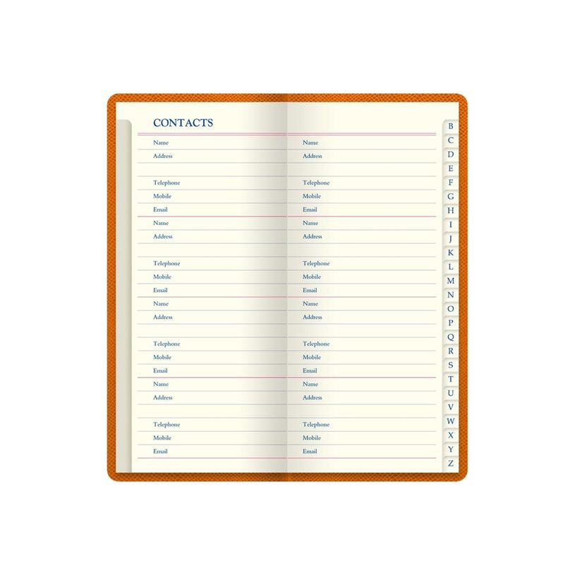5012935375820-Letts Legacy Slim Pocket - Répertoire Carnet d'adresses de poche 8,5 x 15,3 cm - orange-P_79438978_1-2