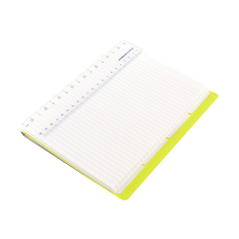 5015142269395-Filofax Saffiano - Carnet de notes à spirale A5 - gris/jaune fluo-P_79438995_2-1