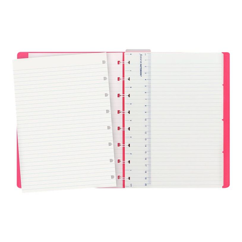 5015142269418-Filofax Saffiano - Carnet de notes à spirale A5 - rose fluo-P_79438996_1-0