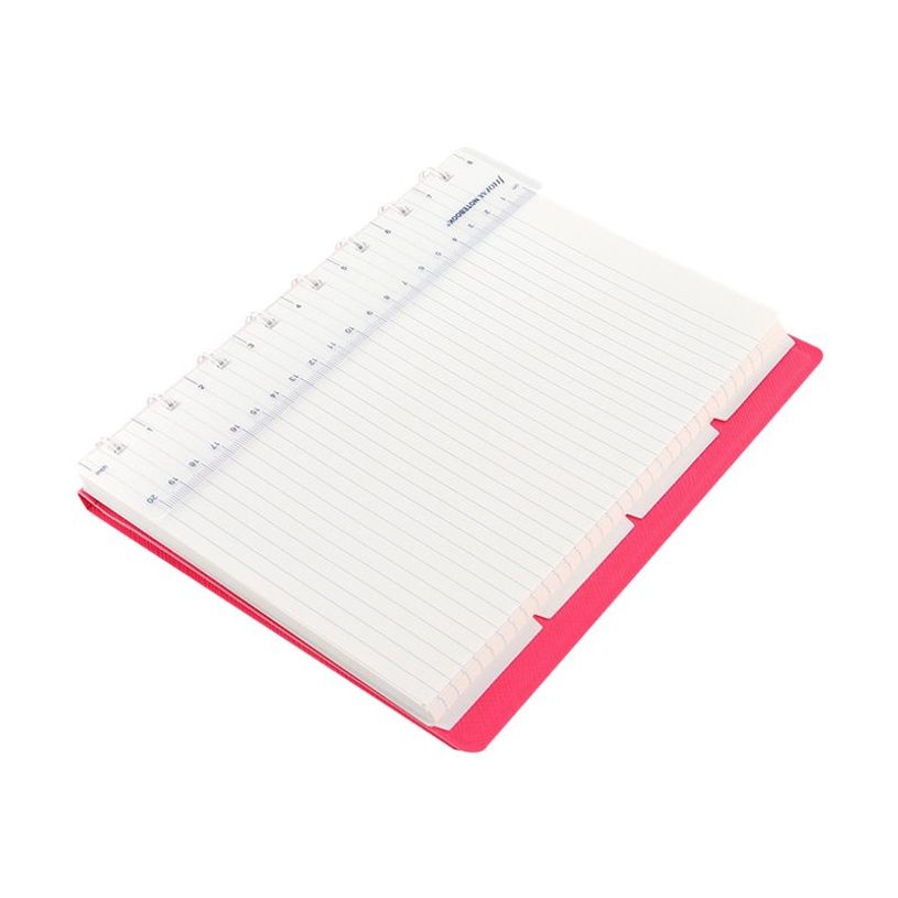 5015142269418-Filofax Saffiano - Carnet de notes à spirale A5 - rose fluo-P_79438996_2-1