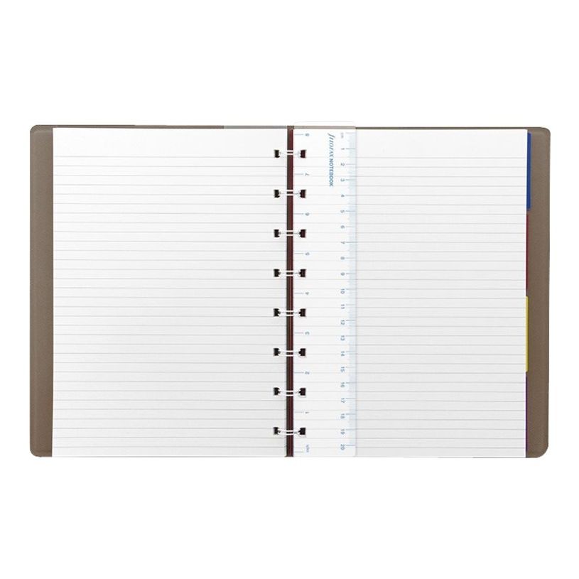 5015142283902-Filofax Saffiano - Carnet de notes à spirale A5 - taupe-P_79439005_1-3