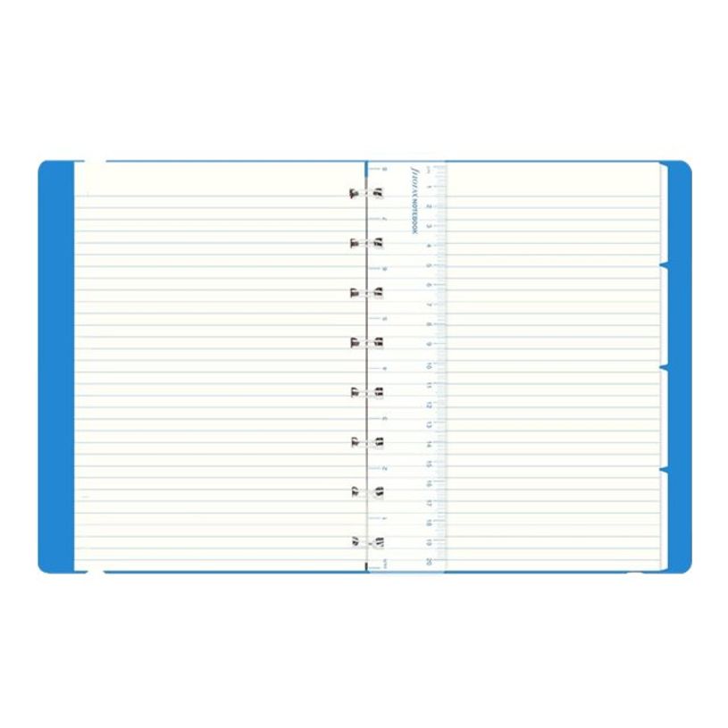 5015142283940-Filofax Saffiano - Carnet de notes à spirale A5 - bleu fluo-P_79439007_2-1