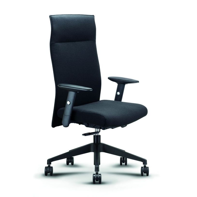 3700339883448-Fauteuil de bureau HENRY - accoudoirs réglables - appui-tête intégré - noir-P_79439071_2-1