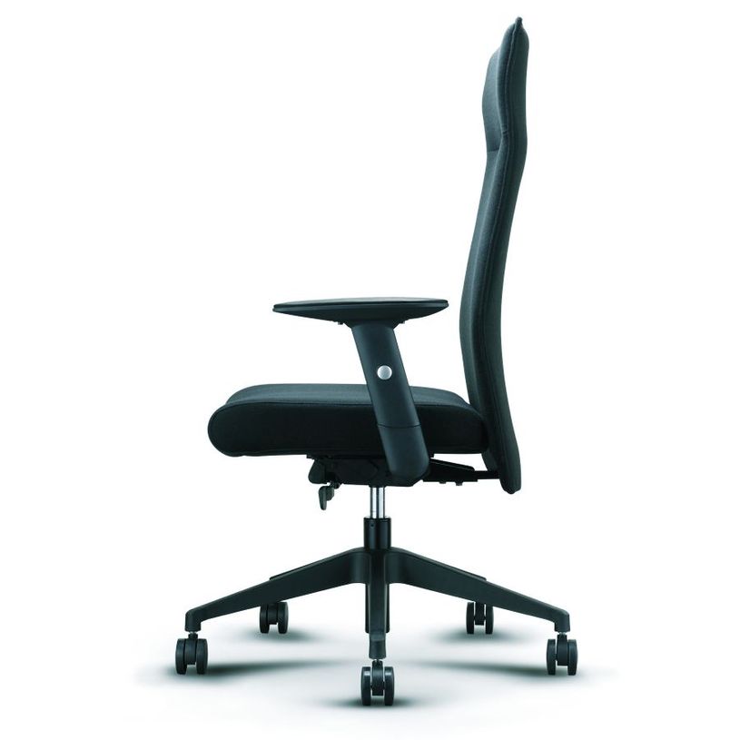 3700339883448-Fauteuil de bureau HENRY - accoudoirs réglables - appui-tête intégré - noir-P_79439071_3-2