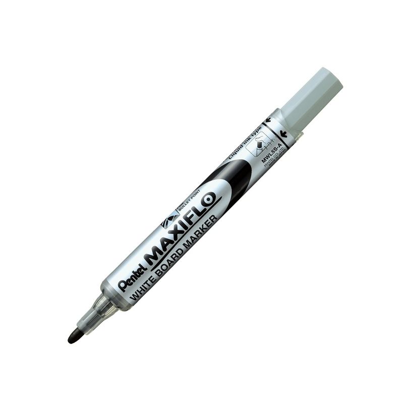 4902506057242-Pentel MAXIFLO - Pack de 12 marqueurs effaçables - pointe ogive - noir-P_79439160_2-2