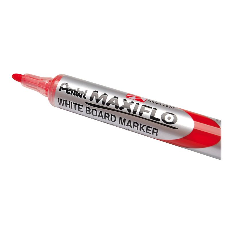 4902506057259-Pentel MAXIFLO - Pack de 12 marqueurs effaçables - pointe ogive - rouge-P_79439161_4-4