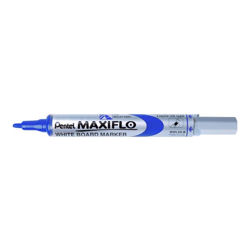 4902506057266-Pentel MAXIFLO - Pack de 12 marqueurs effaçables - pointe ogive - bleu-P_79439162_6-5