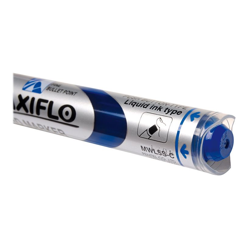 4902506057266-Pentel MAXIFLO - Pack de 12 marqueurs effaçables - pointe ogive - bleu-P_79439162_7-3