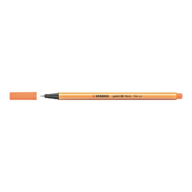 4006381438575-STABILO Point 88 - Feutre fin - 0.4 mm - orange fluo-P_79439232_2-1