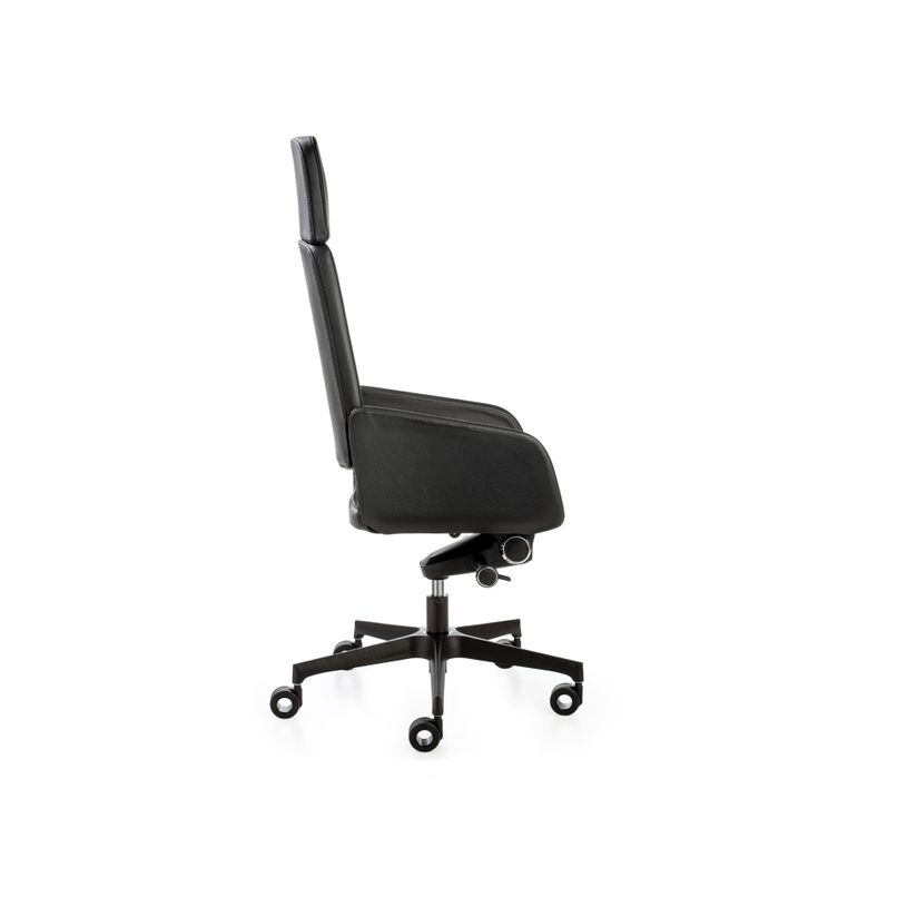 2012349446515-Fauteuil de bureau AITA - accoudoirs intégrés - appui-tête intégré - cuir noir, piète-P_79439410_4-3
