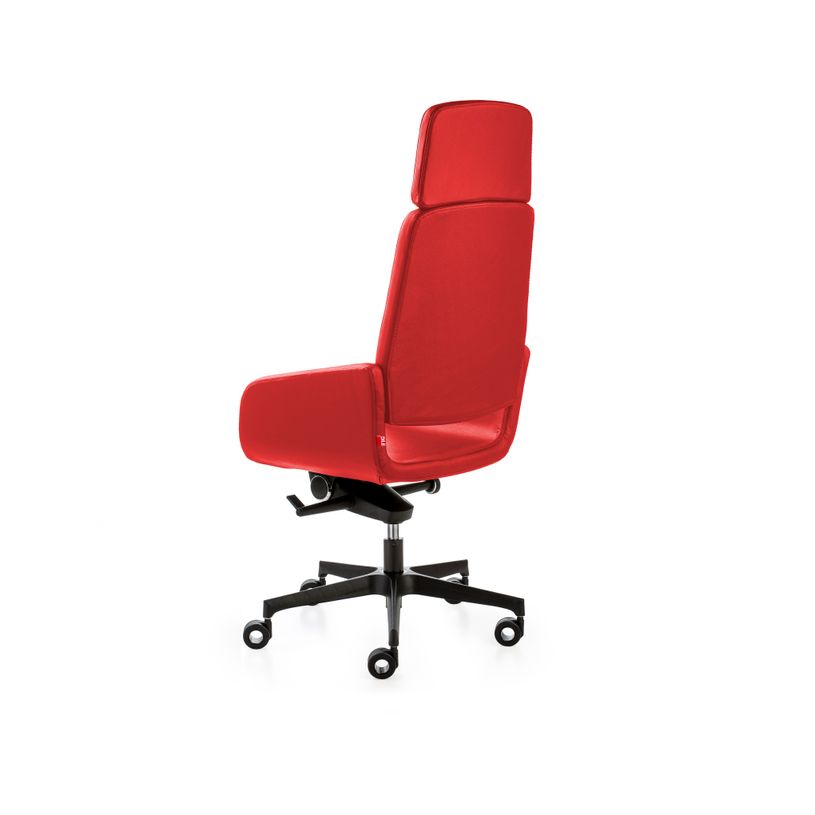 2012349446553-Fauteuil de bureau AITA - accoudoirs intégrés - appui-tête intégré - cuir rouge, pièt-P_79439412_2-1